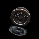 ENG 1318 CONJ PLATINA CORAÇÃO PRETA (DISTANCIA)